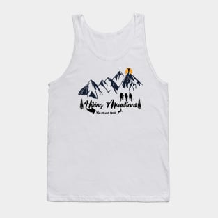 hiking mountains - run for your goals Tank Top